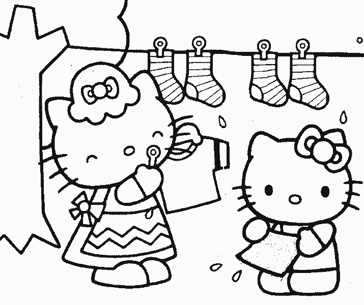 Hello Kitty colorear