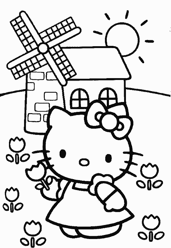 Hello Kitty colorear