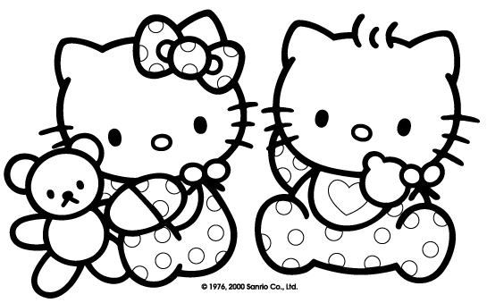 Hello Kitty colorear