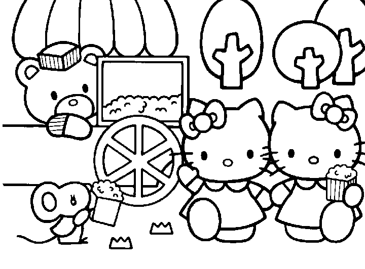 Hello Kitty colorear