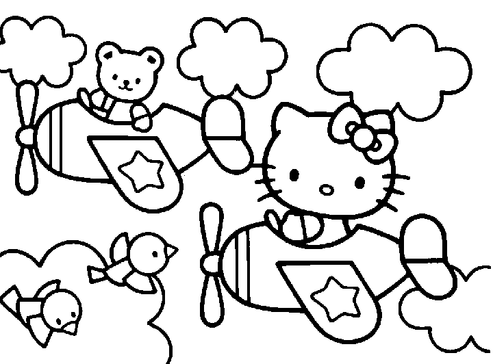 Hello Kitty colorear