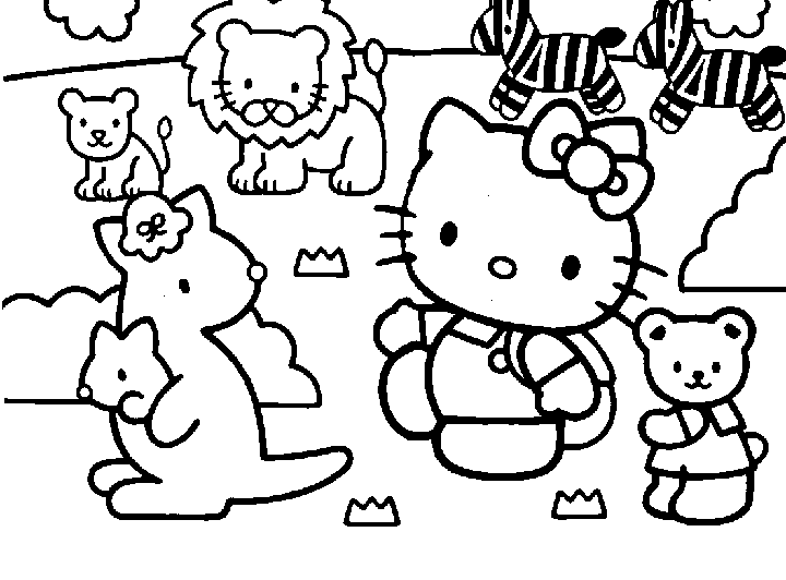 Hello Kitty colorear