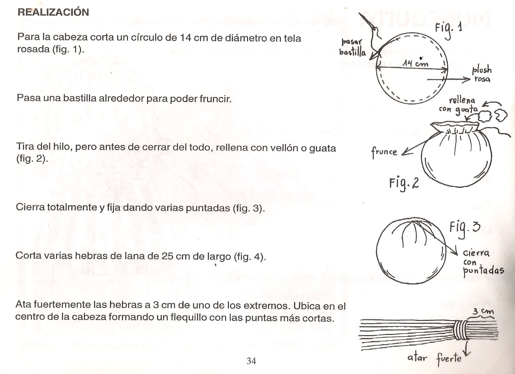Moldes muñeca de trapo