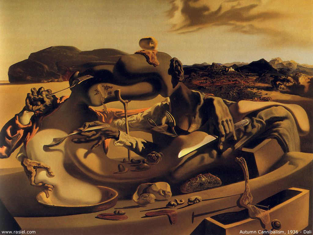 Autumn Cannibalism, 1936 Salvador Dalí