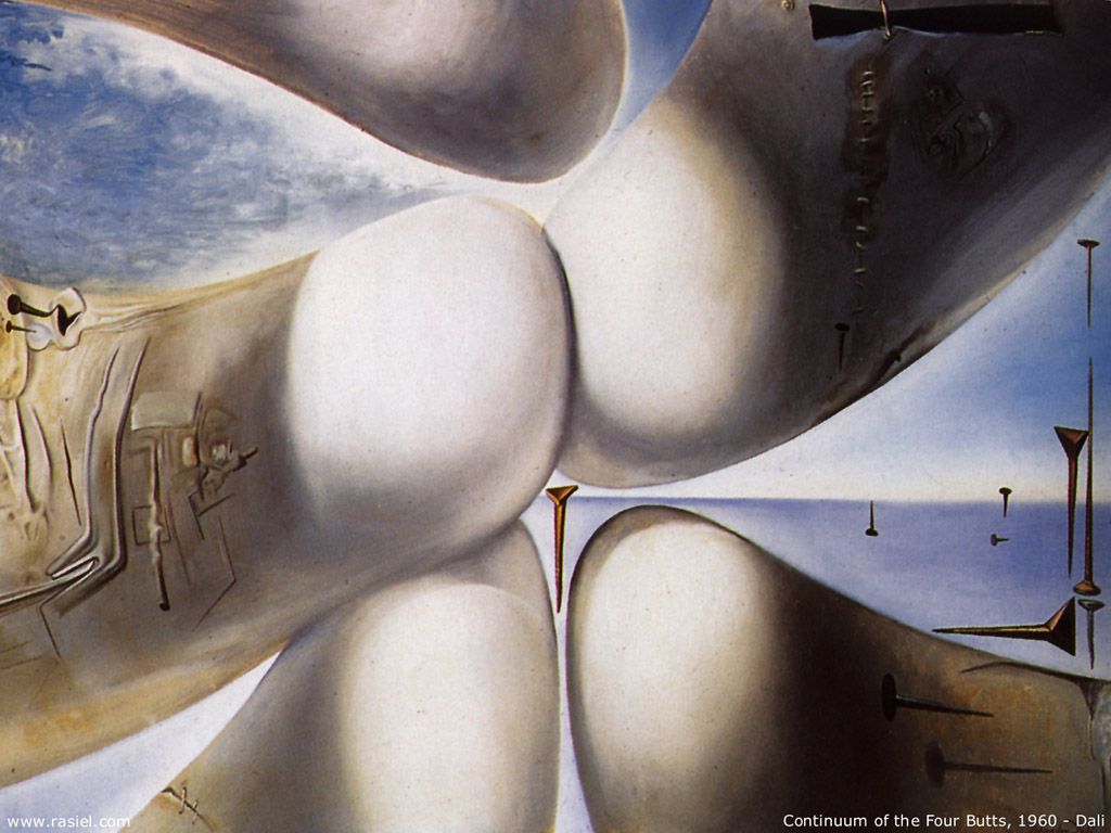 Continuum of the four butts, 1960 Salvador Dalí