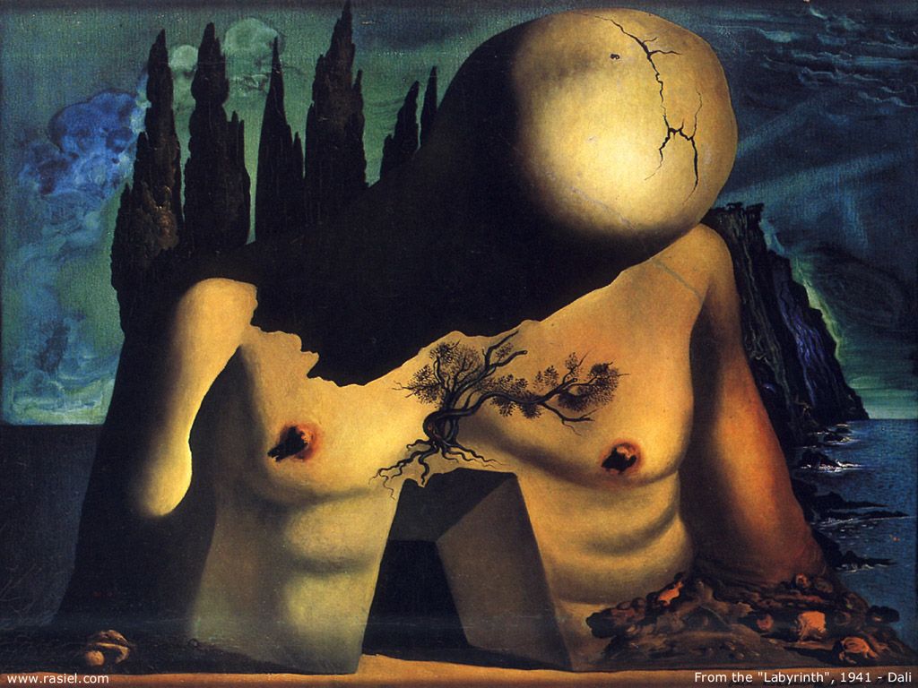 From the Labyrinth, 1941 Salvador Dalí