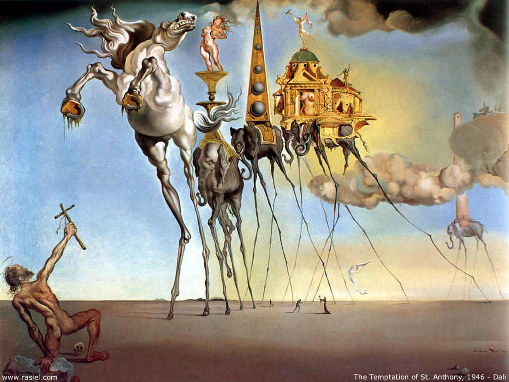 The temptation of St. Anthony, 1946 Salvador Dalí