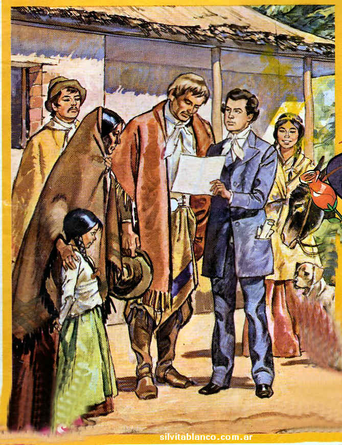 Domingo Faustino Sarmiento, ilustraciones Infantiles