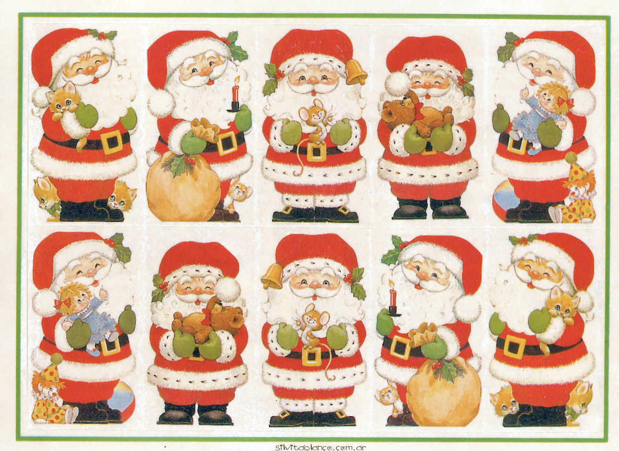 Stickers libro Navideño completo Ruth Morehead Vintage