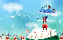 Children art illustration of cartoonland a