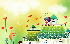 Children art illustration of cartoonland a