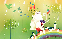 Children art illustration of cartoonland a