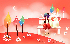 Children art illustration of cartoonland a