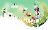 Children art illustration of cartoonland a