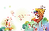 Children art illustration of cartoonland a