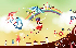 Children art illustration of cartoonland a