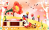 Children art illustration of cartoonland a