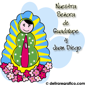 Nuestra Senora de Guadalupe y Juan Diego Virgen de Guadalupe