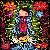 Virgencita Plis Distroller Arte Infantil