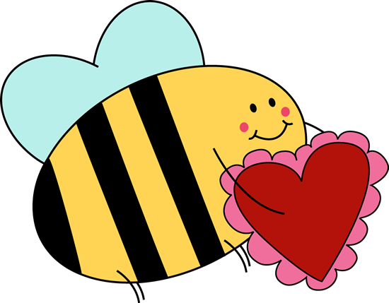 bee valentine clip art