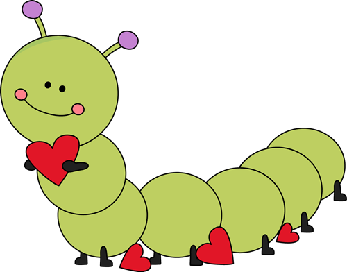 cute valentines caterpillar