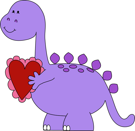 dinosaur valentine clip art
