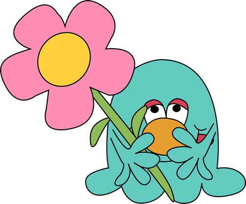 monster with flower