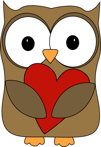owl valentine clip art