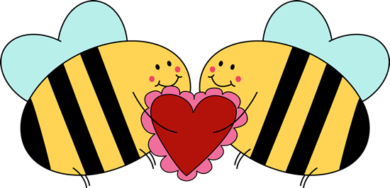 two bees in love