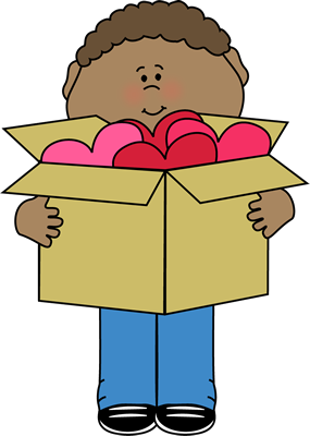valentine clip art boy with hearts