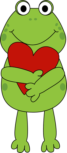 valentine frog clip art