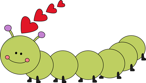 valentines day caterpillar