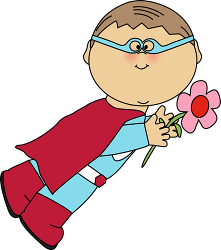 valentines day superhero flying