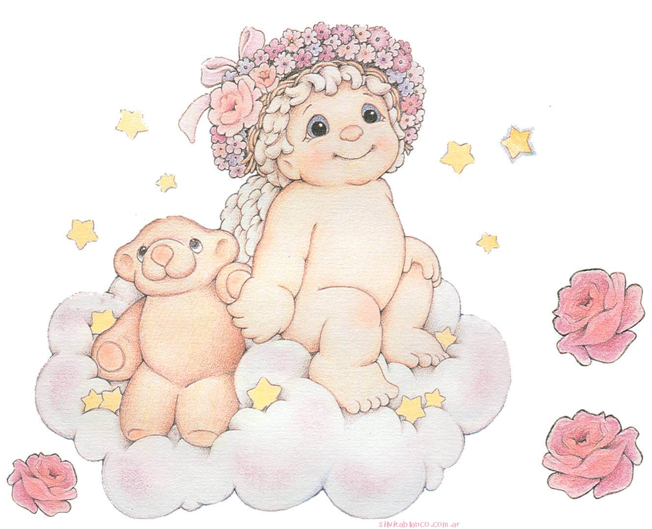 Ángeles Dreamscicles Kristin Haynes Ilustradora | Tarjetas Láminas Tamaño grande | art collection Art Illustration