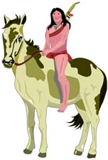 native american mounted
