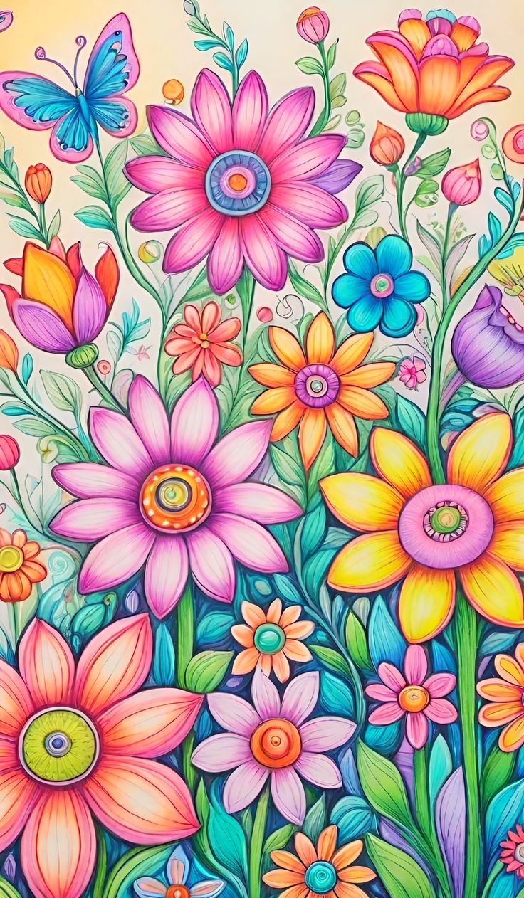 Mariposas, libélulas
