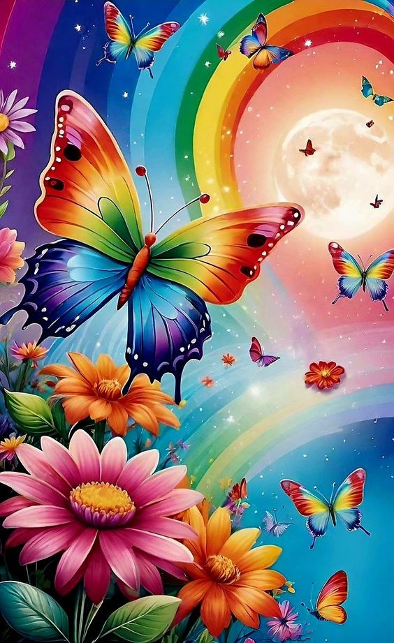 Mariposas y libélulas