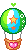 green hotair balloon